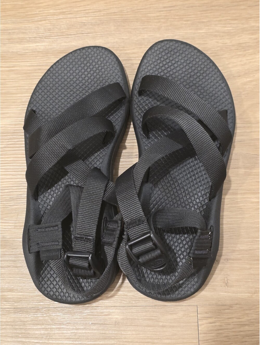 Chaco Women's Z/Cloud X Dual Strap Sandals Solid Black Size 7